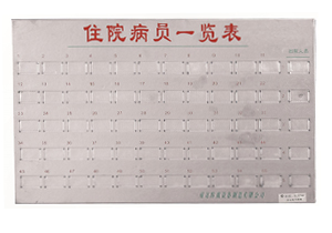 不銹鋼病員一覽表C101、C103